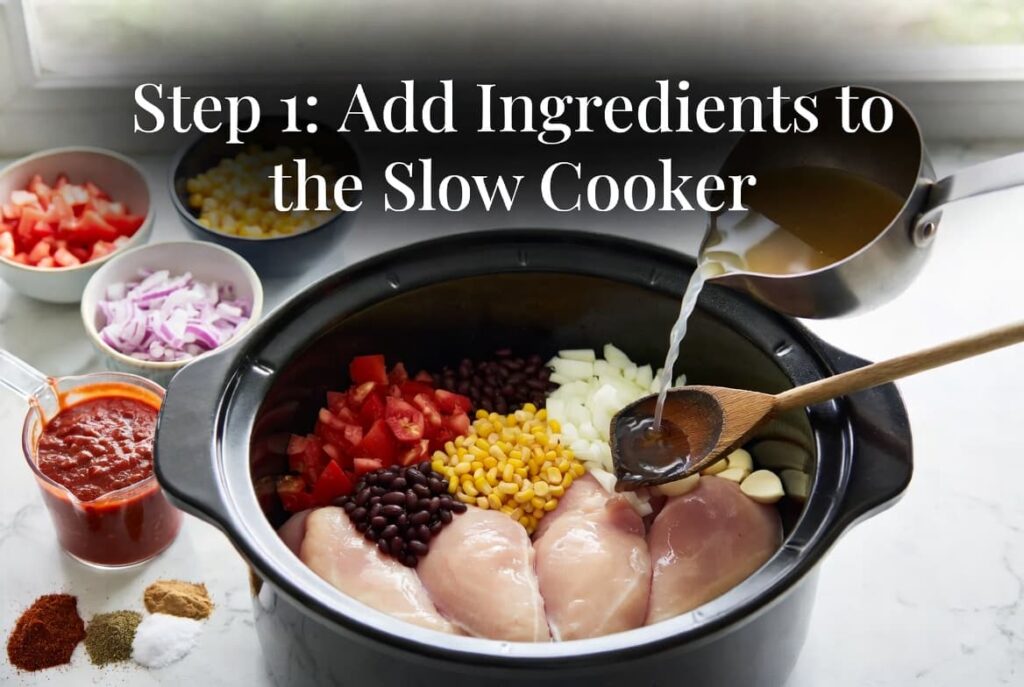Step 1 Add Ingredients to the Slow Cooker