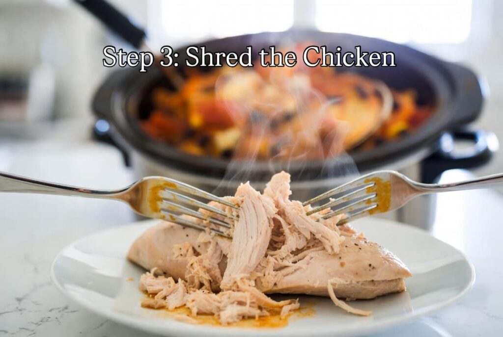 Step 3 Shred the Chicken