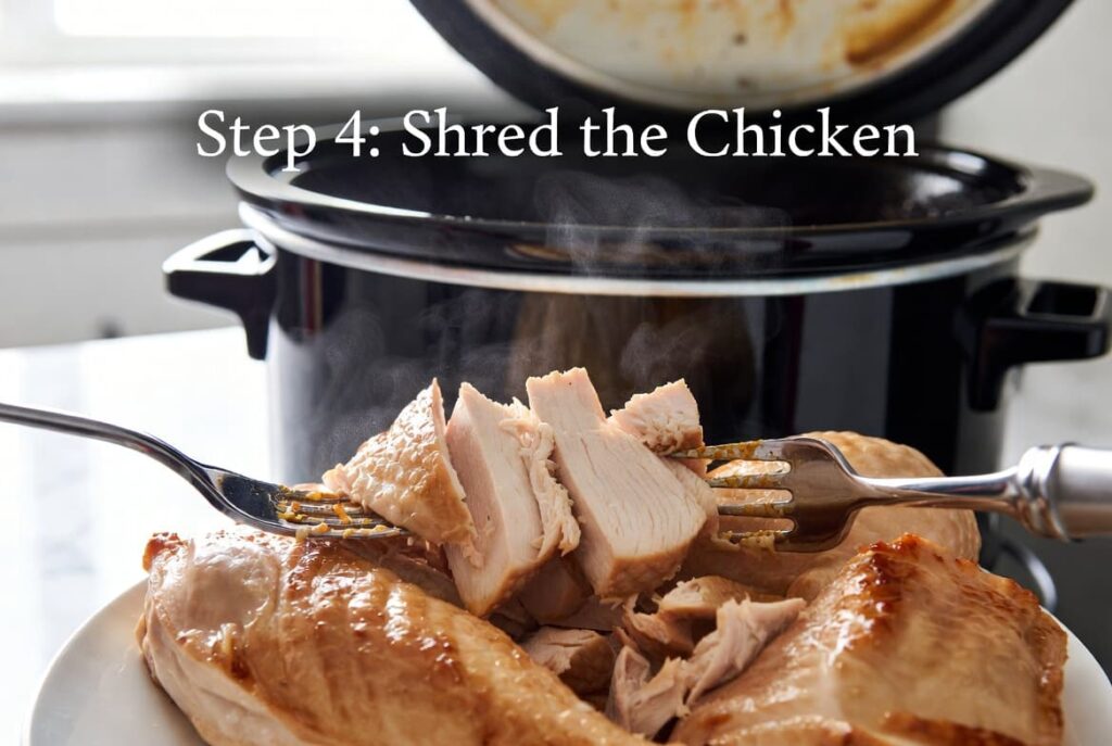 Step 4 Shred the Chicken