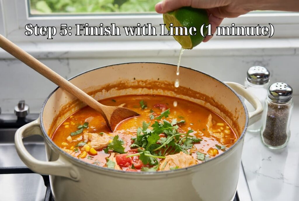 Step 5 Finish with Lime